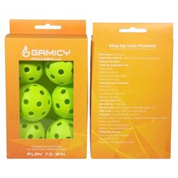 Bóng Pickleball Gamicy PG26L Indoor (Hộp 6 Quả)